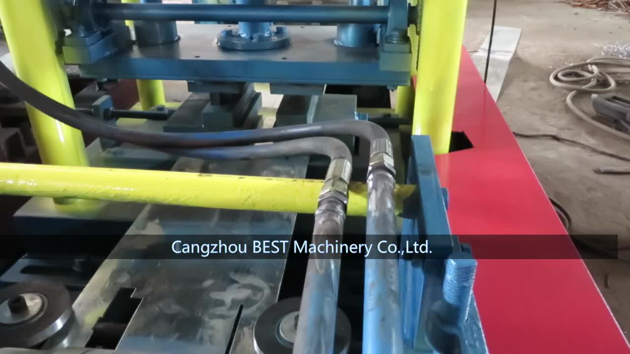 High Speed Metal Door Frame Rolling Forming Machine With Punching Hole