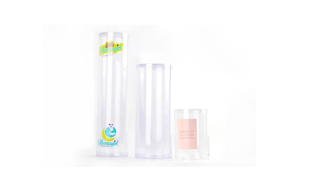 Plastic Blister Cylinder Packaging /pvc Clear Tube Gift Boxes /round
