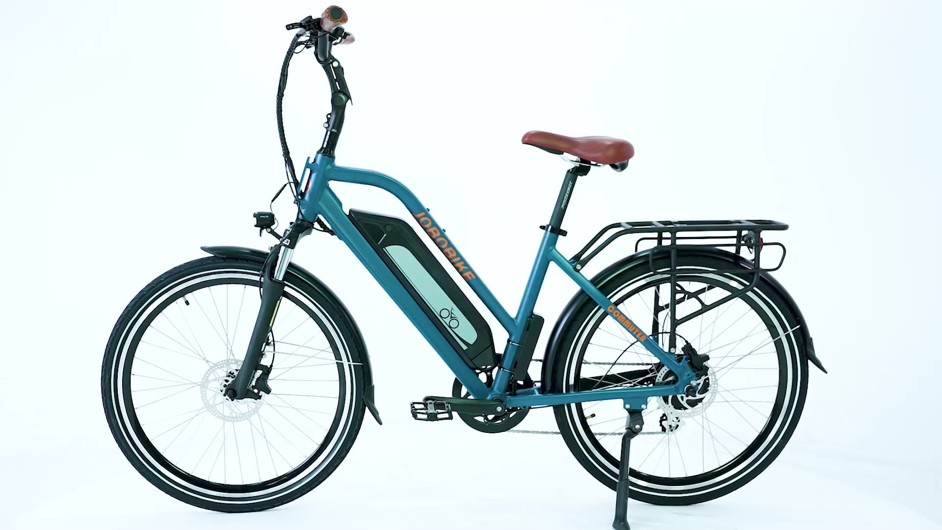 All Terrain Electric City Bicycle Step Thru Electric Bike Cruiser Step