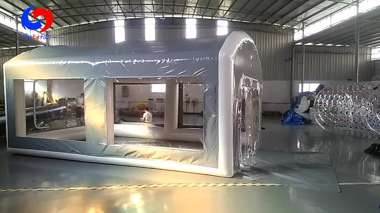 Outdoor Hail Protection Mobile Folding Inflatable Car Garage Tent,Black