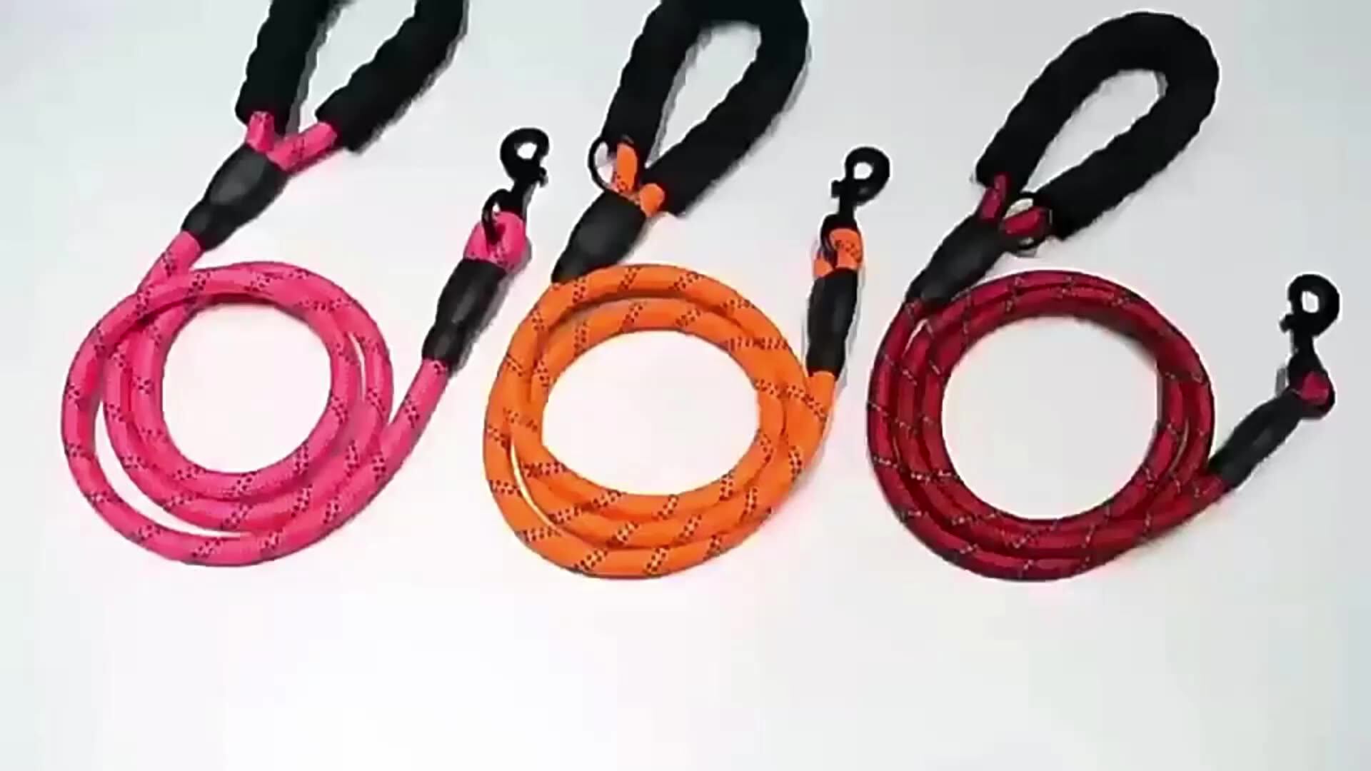 Wholesale High Quality Strong Heavy Duty Rope Dog Leash Double Color