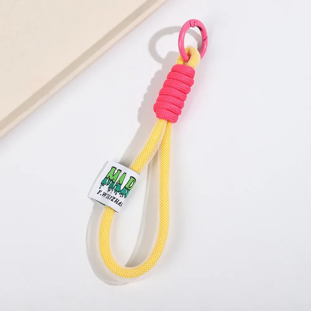 Mobile phone lanyard key chain pendant water cup belt rope men and women students woven wrist rope schoolbag pendant wholesale