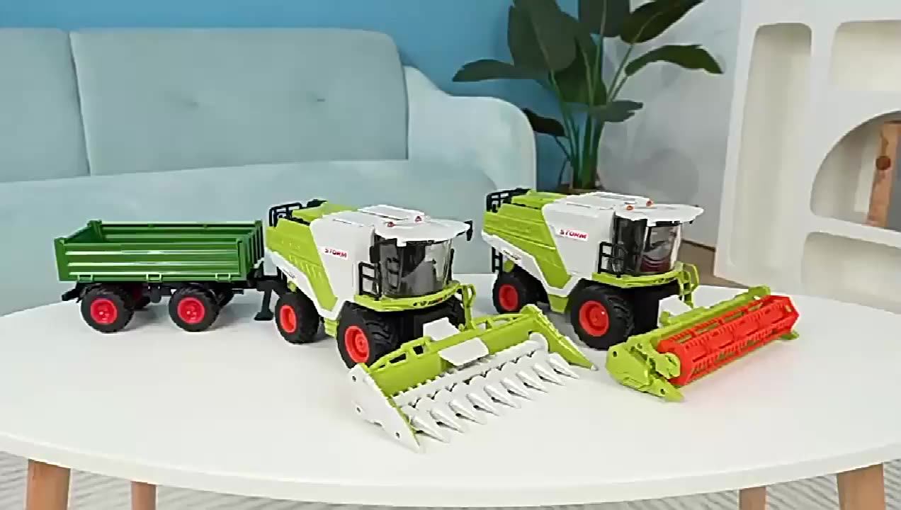 Rc Wheat Harvesting Model Truck Car Remote Control Farm Toys Buy