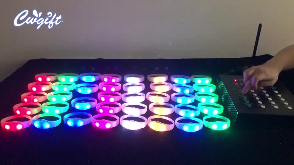 Lights Bracelet Light Up Bracelets Custom Logo Wireless Remote