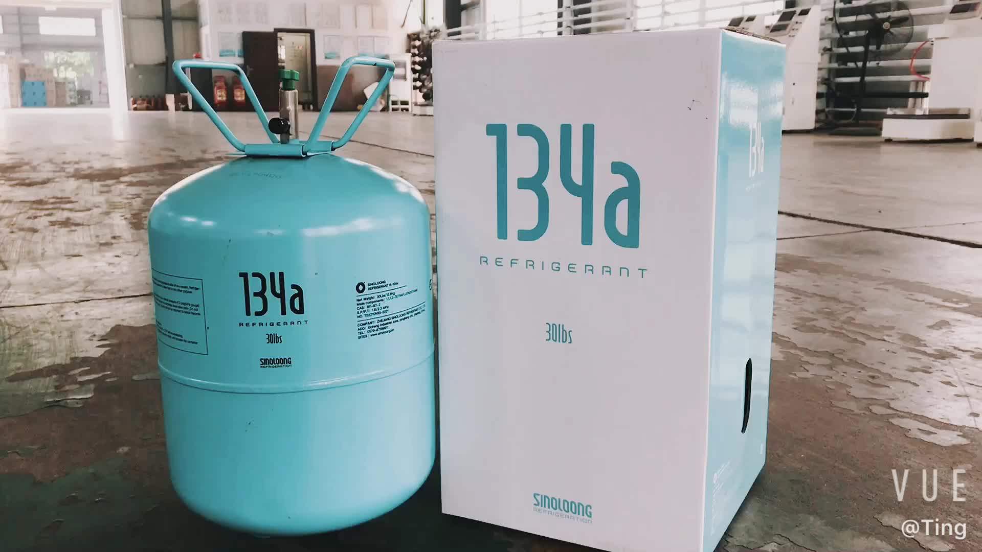 Refrigeratant Gas R134a Gas Refrigerant 6.8kg Gas Cylinder Price For
