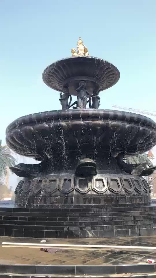 Outdoor Decorative Fountain Chinese Style Large Garden Art Metal Bronze