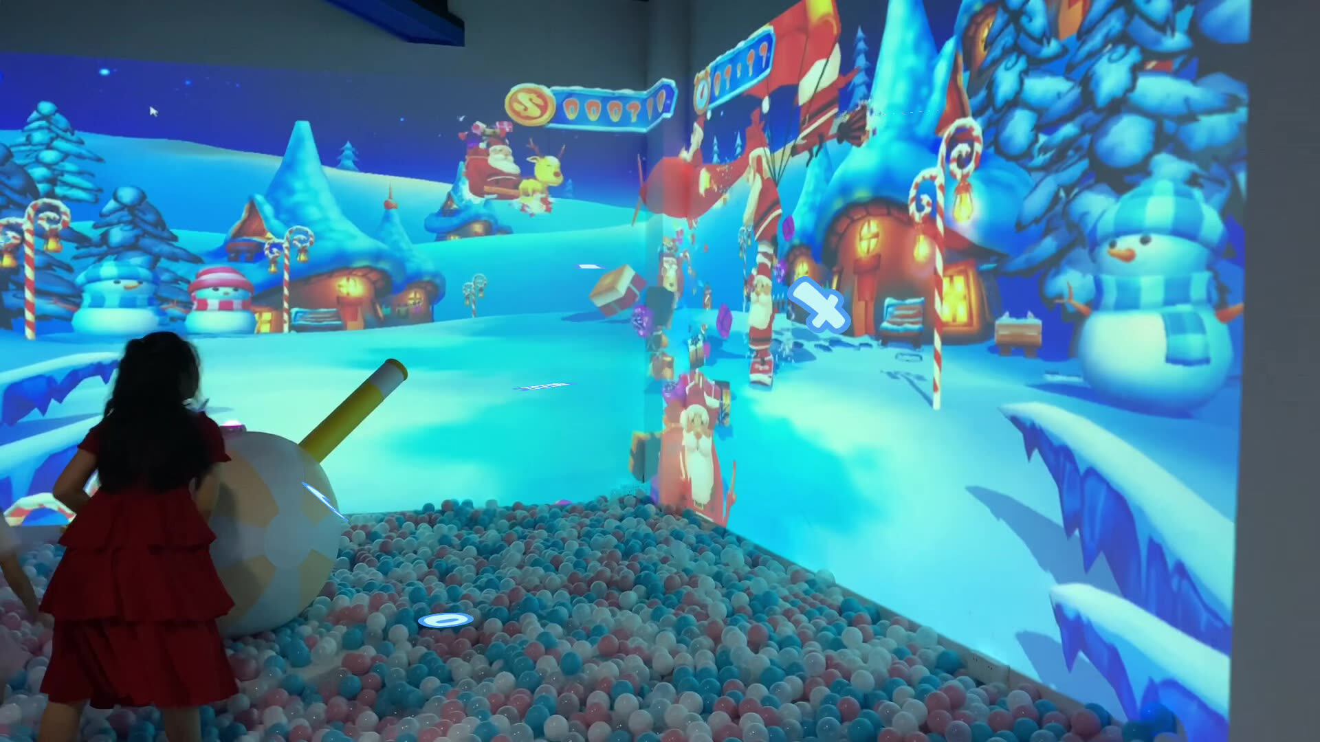 Professional Kids Amusement Park Interactive Projector Touch Screen Play System Projection Ball