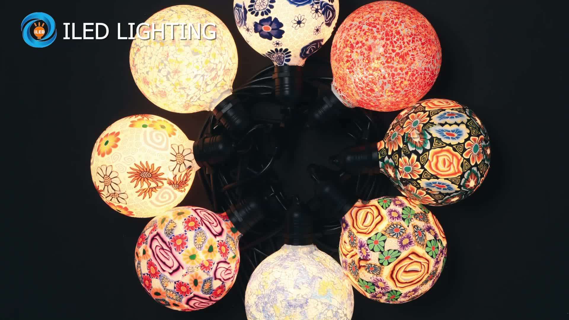 Novelty Lighting Party Decorative Vintage E27 E26 Base G125 Painted