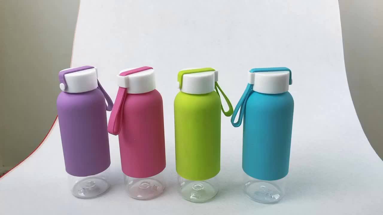 Z016 500ml Silicone Sets Water Bottle Plastic Drinking Bottles Outdoor