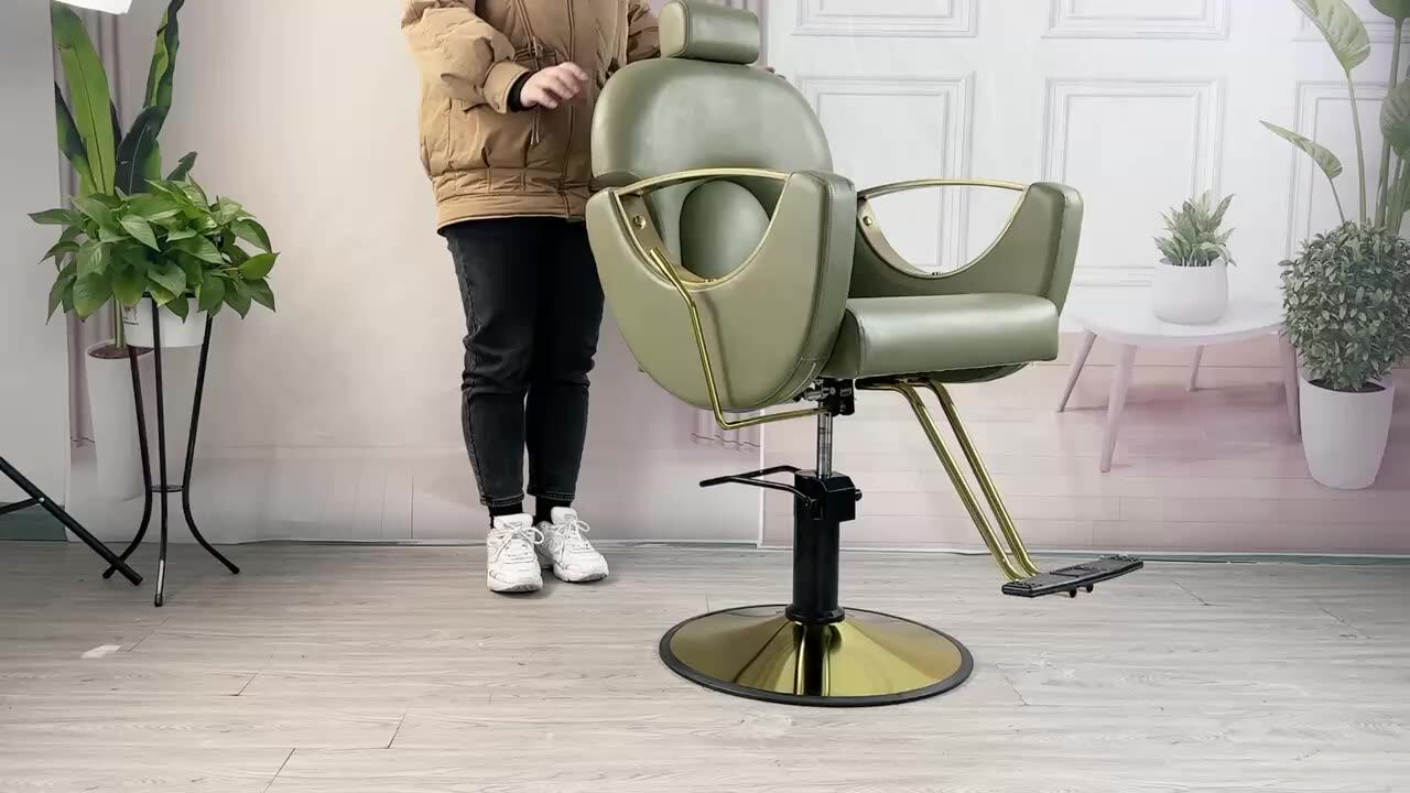 360 Hydraulic Barber Chair Degree Adjustable Modern Professional Salon