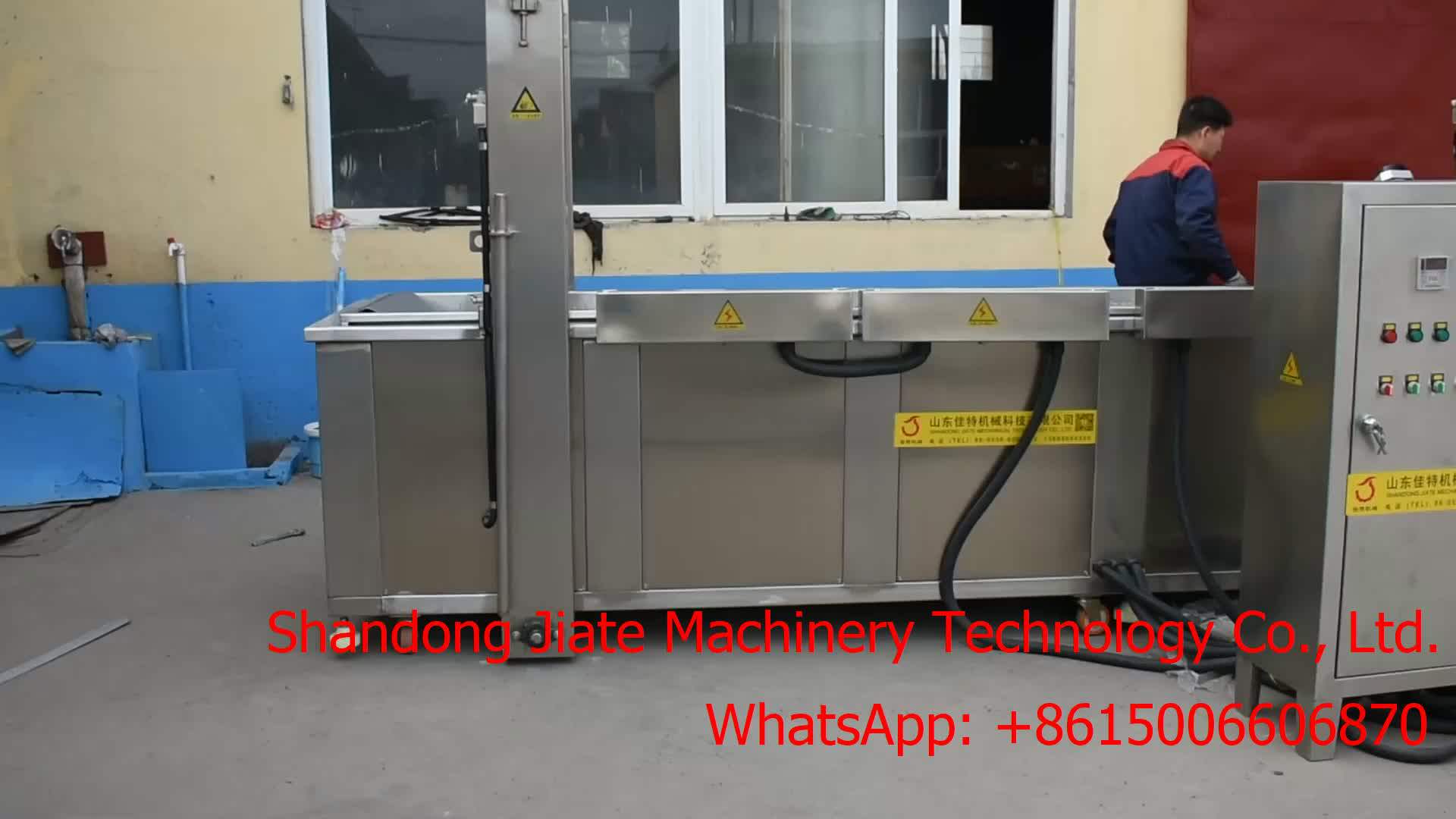 Industrial Continuous Chicken Deep Fryer Kfc Chicken Frying Machine