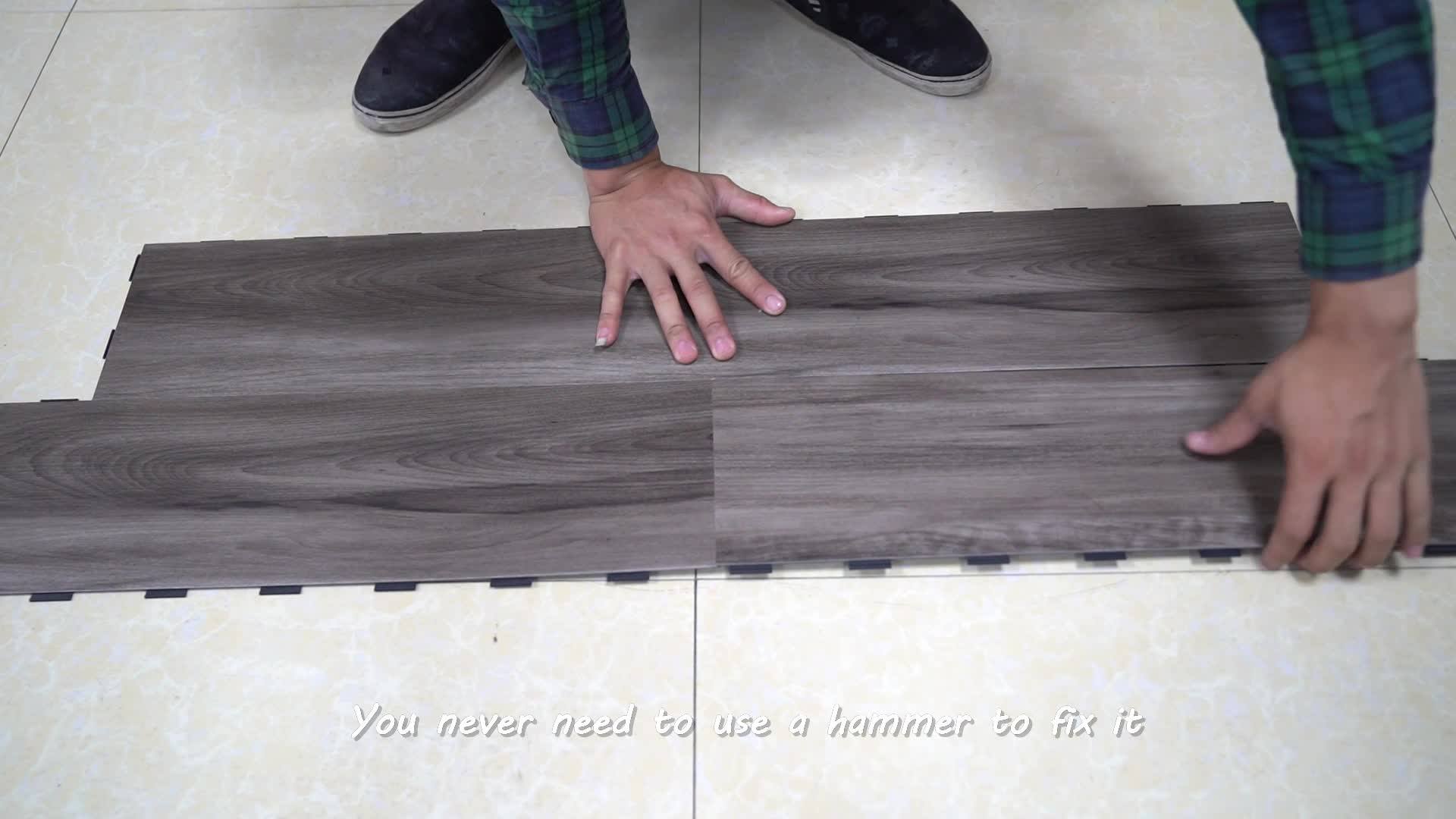 Comfortable Low Price Plastic Carpet Commercial Office Use Interlocking Pvc Vinyl Flooring Click