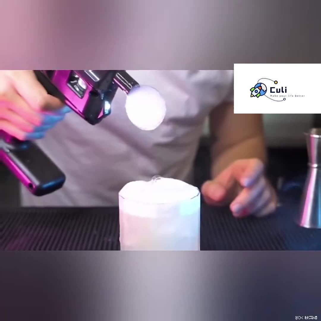 2023 High Quality Flavour Blaster Bubble Cocktail Gun Smoke Infuser