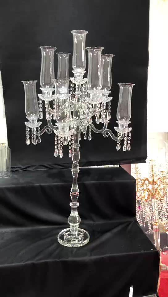 2017 New Design Good Quality Yiwu Wholesale Tall Crystal Candelabra
