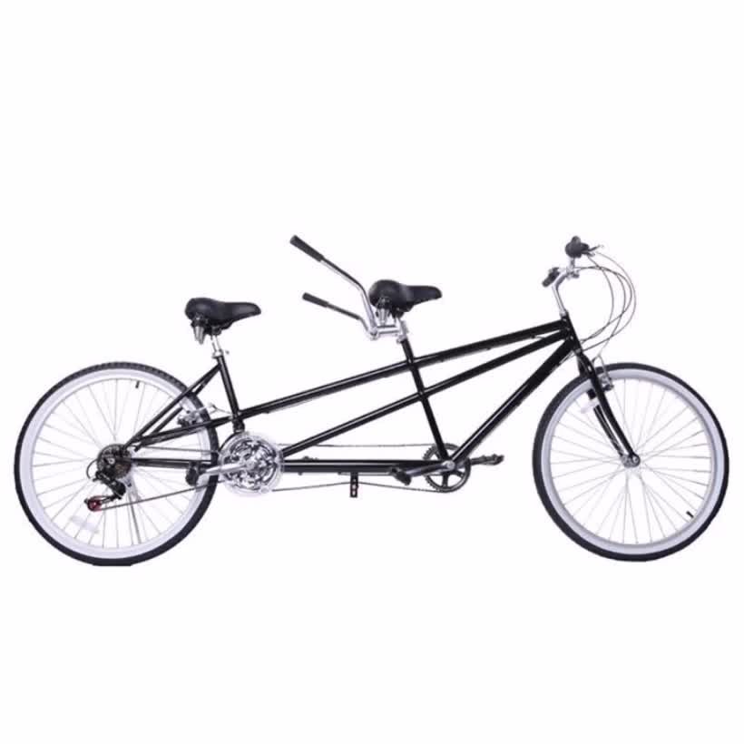 Cheap Two People Tandem Bicycle 7/21speed Adult Tricycle City Bike