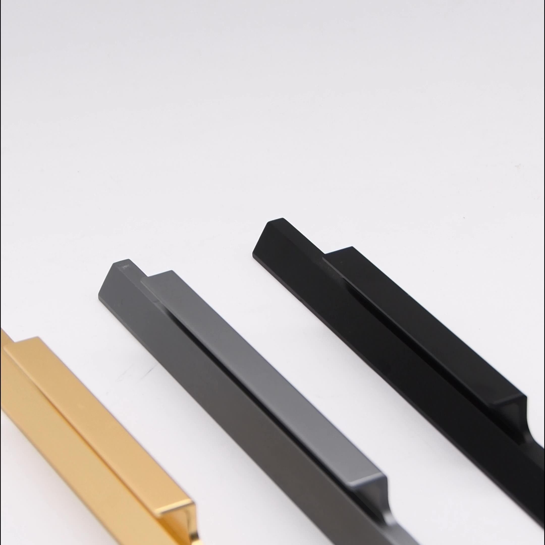 96mm Hidden Concealed Kitchen Door Handle Long Handle Aluminum