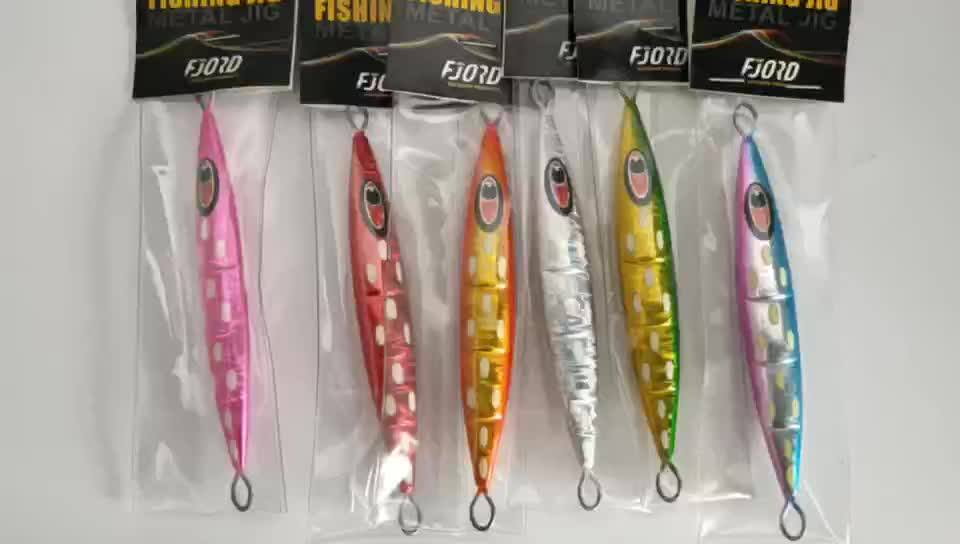 Fjord Saltwater Jigging110g160g200g Lighted Luminous Vertical Jig Lures