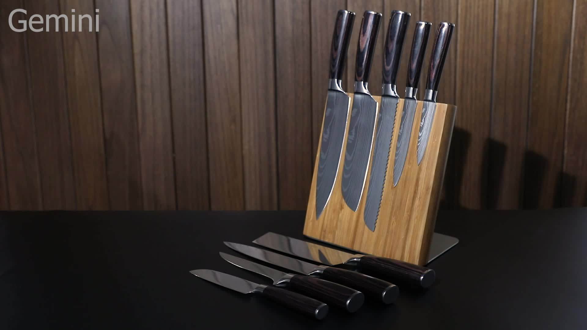 Existing 8inch Chef Knife Laser Damascus Kitchen Chef Knife With Pakka