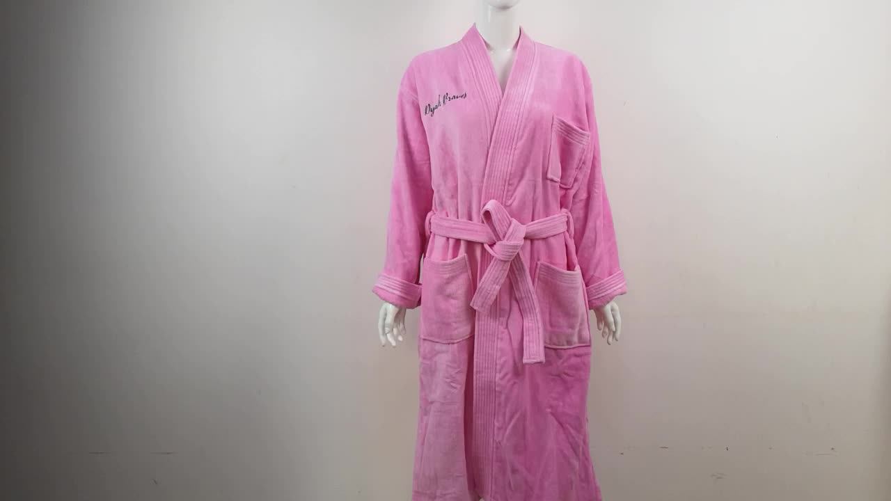 Men And Women White Sleeping Robe Ultra Soft Type Terry Bathrobe 100
