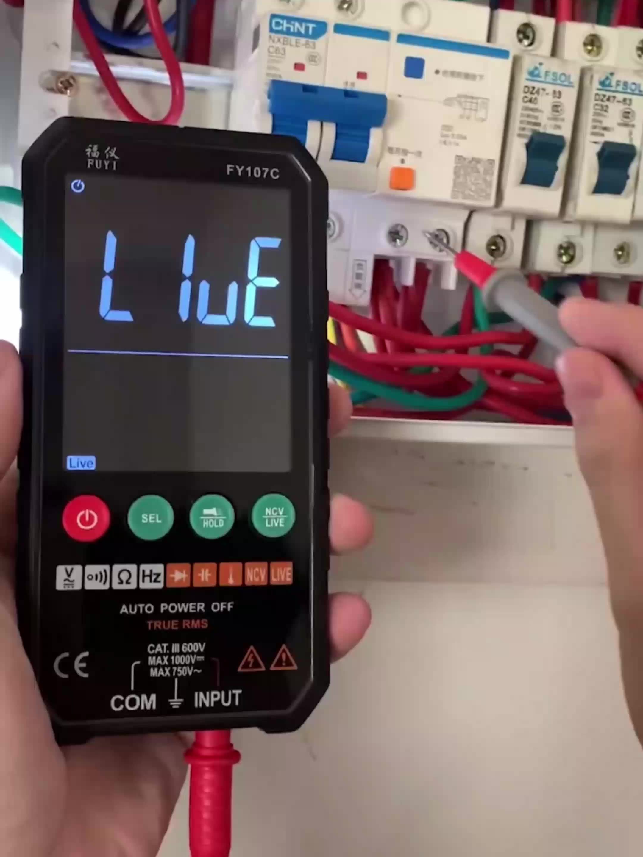 Mastfuyi Professional High Precise 6000 Counts 1000v Ac Dc Digital Multimeter Ohm Hz Ncv Live C