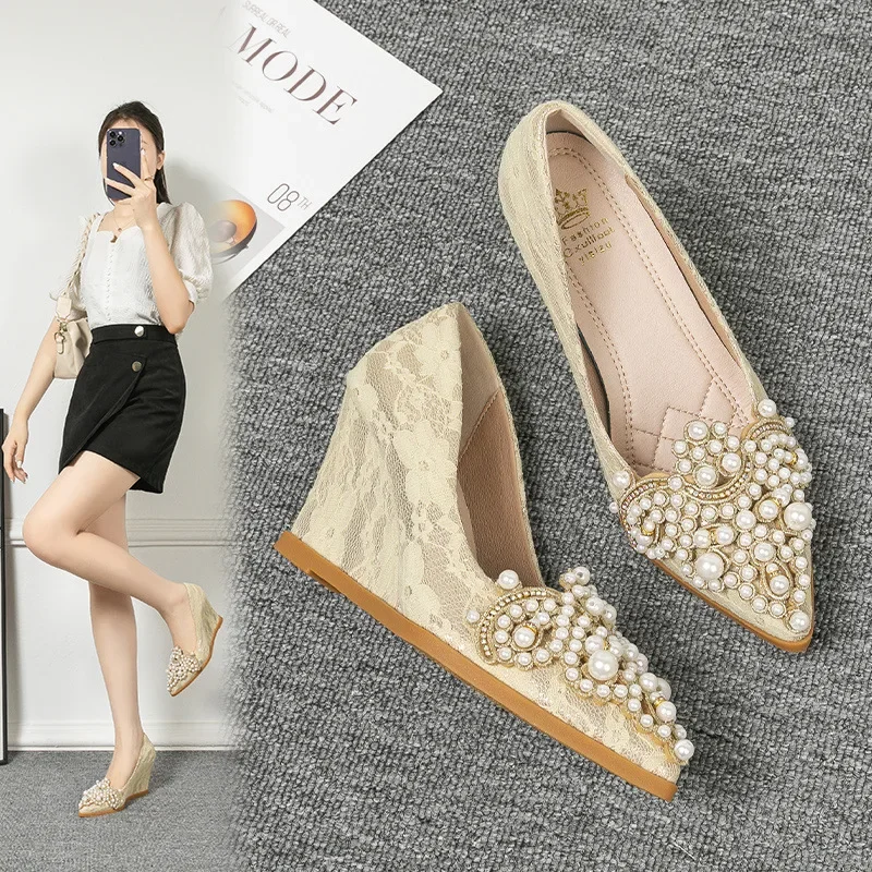 Autumn shoes wedge heel platform