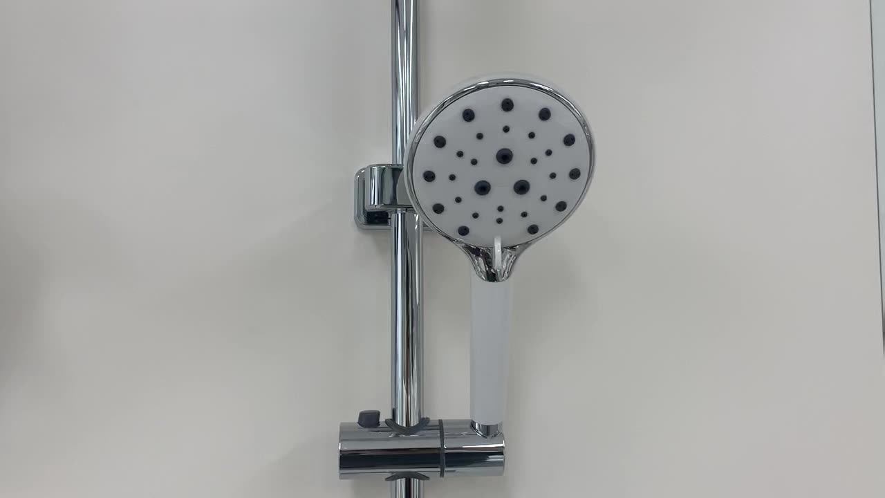 Xiamen Plastic Hand Shower Fivejet Water Pattern Misty Spray Shower