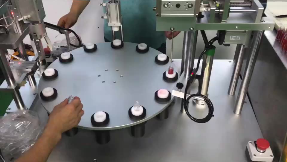 130ml Semi Automatic Cosmetic Lip Gloss Filling And Capping Machine