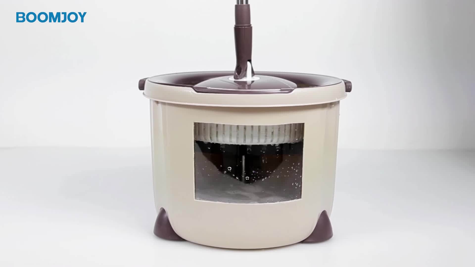 Boomjoy Professional Rotation Sweeping Mop With Bucket Steel Bucket Mop