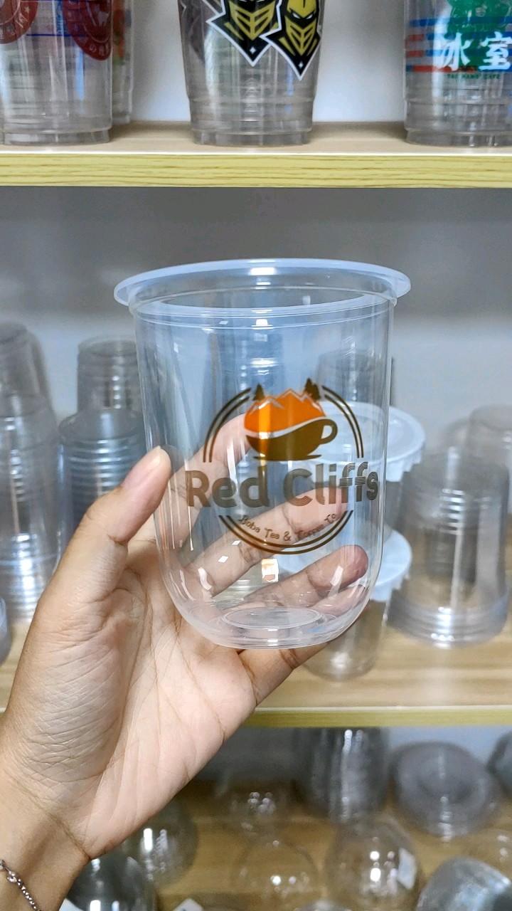 Transparent 360ml 500ml 600ml 12oz 16oz 18oz Round Bottom Disposable