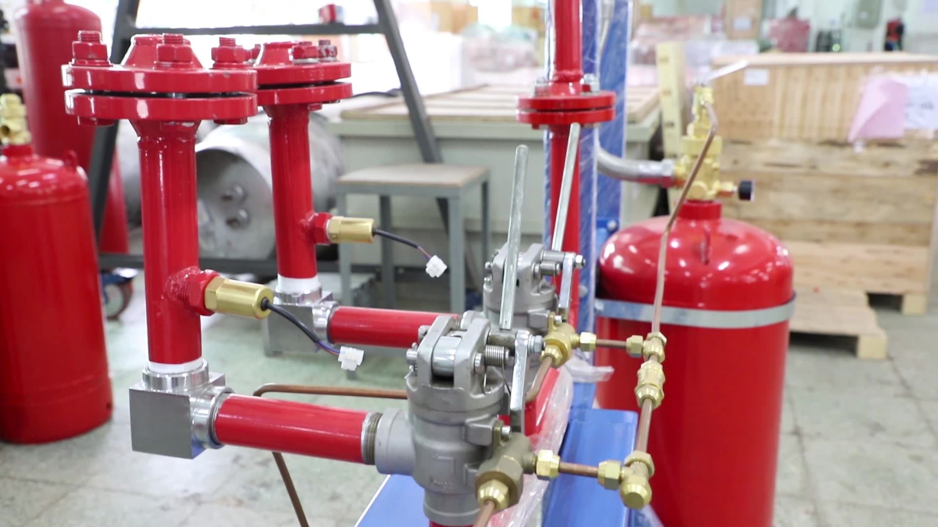 Вентиль быстросъемный qc-12 (sn) 180гр. Китайская система пожаротушения автоматическая. Gas release. (низ. Manual release key.