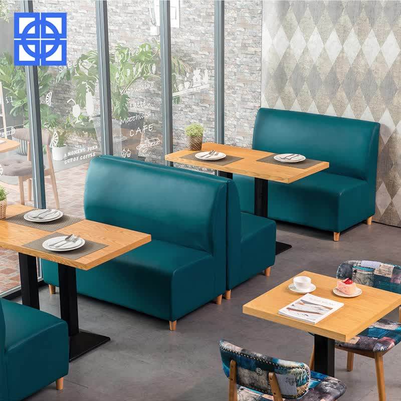 Single Side Commercial Restaurant Booth Sofa Cafeteria Booths For Sale
