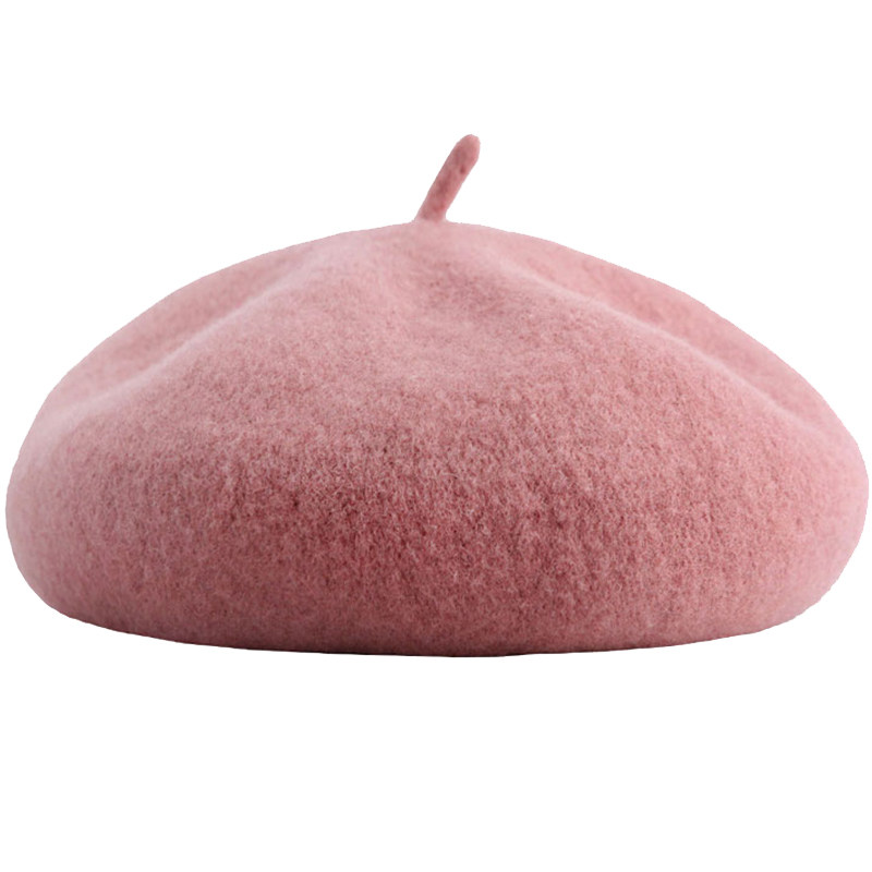 Parent-child style classic 100% wool beret
