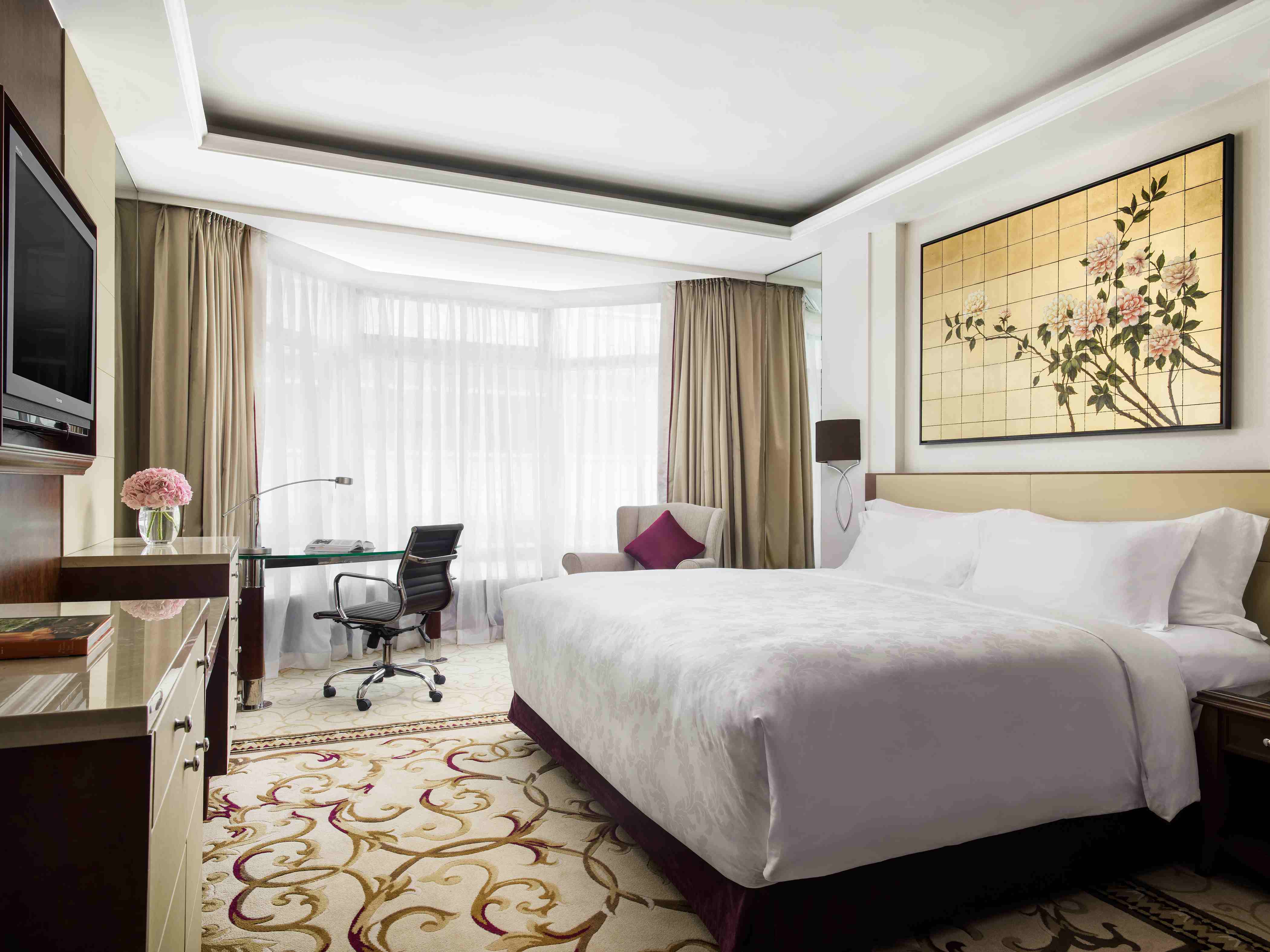 Superior King Room with City View at The Langham, Hong Kong