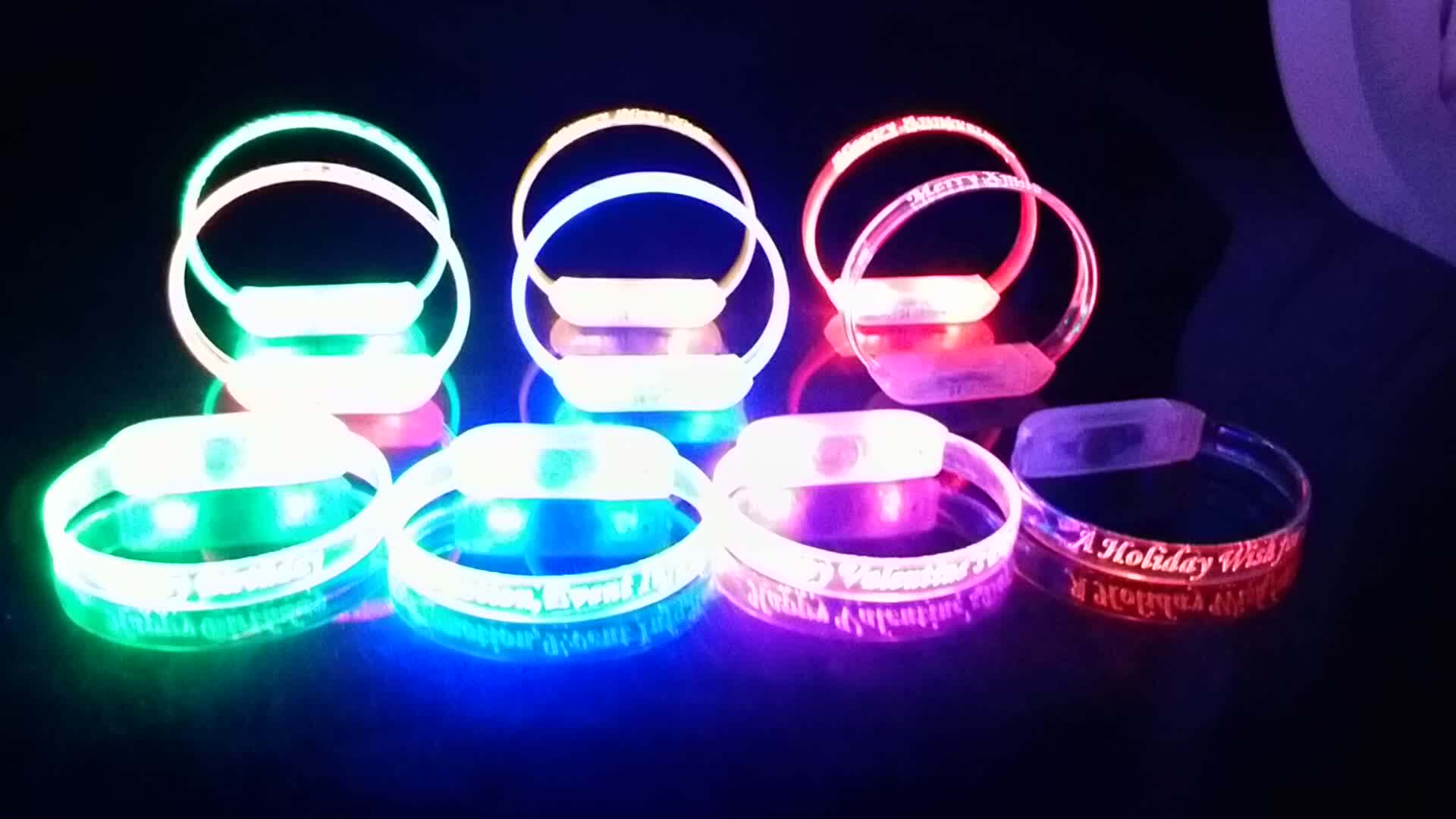 Hot Sales Custom Glow Sticks Led Bracelet Wristband For Party Supplies