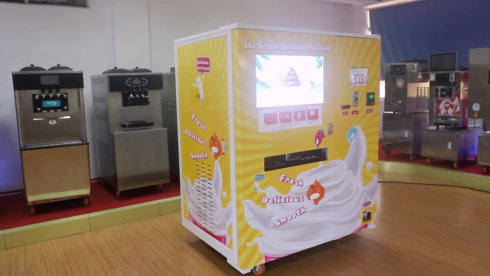 Price Vending Selfservice Ice Cream Hard Maker Machine Buy Vending