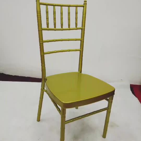 Wholesale Factory Stacking Stackable Restaurant Golden Metal Hotel