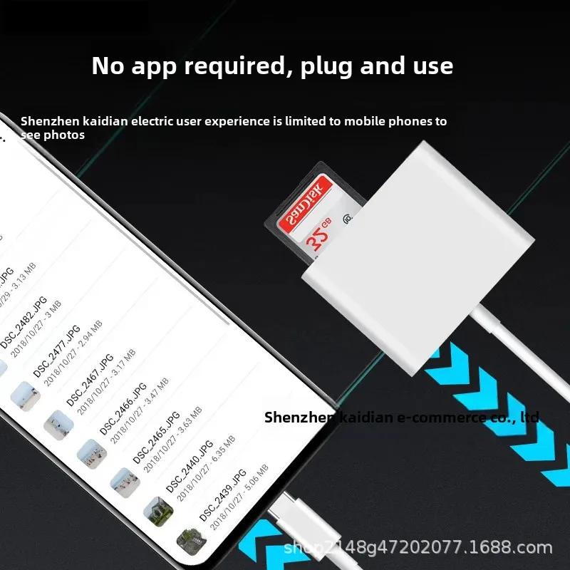 For Apple 15 Huawei mobile phone TYPEC camera CF card reader TF memory card SD card reader CE certification
