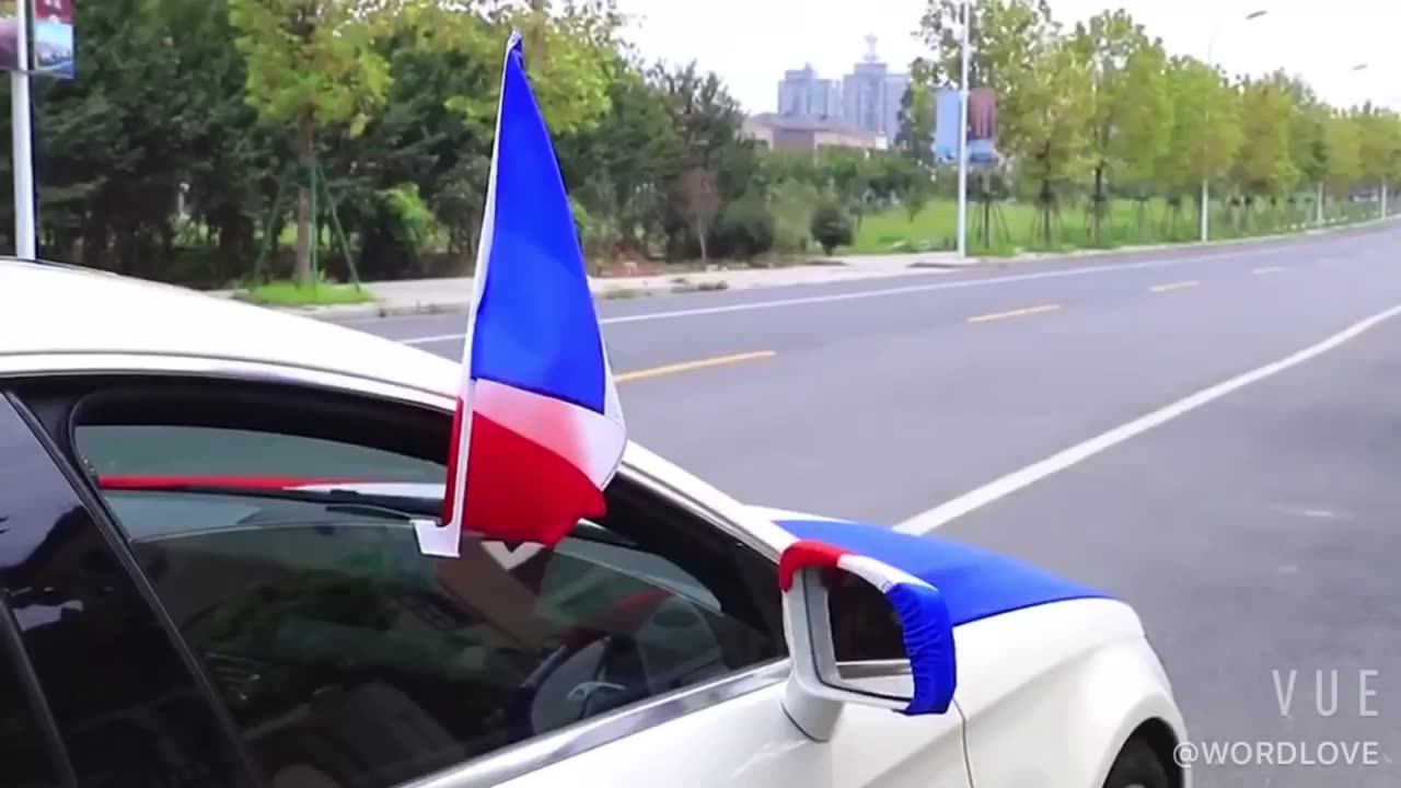 Custom Elastic Printed Polyester&spandex Puerto Rico Flag Car Hood