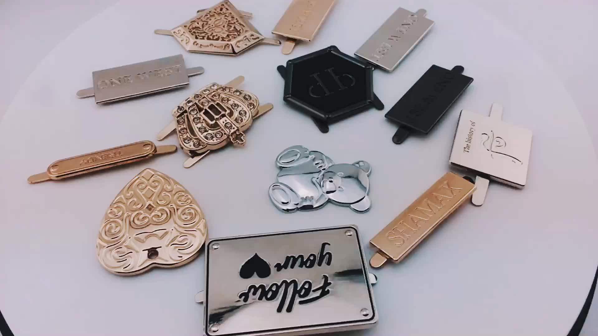 Bags Accessories Branded Logo Custom Metal Name Tag For Handbag Buy