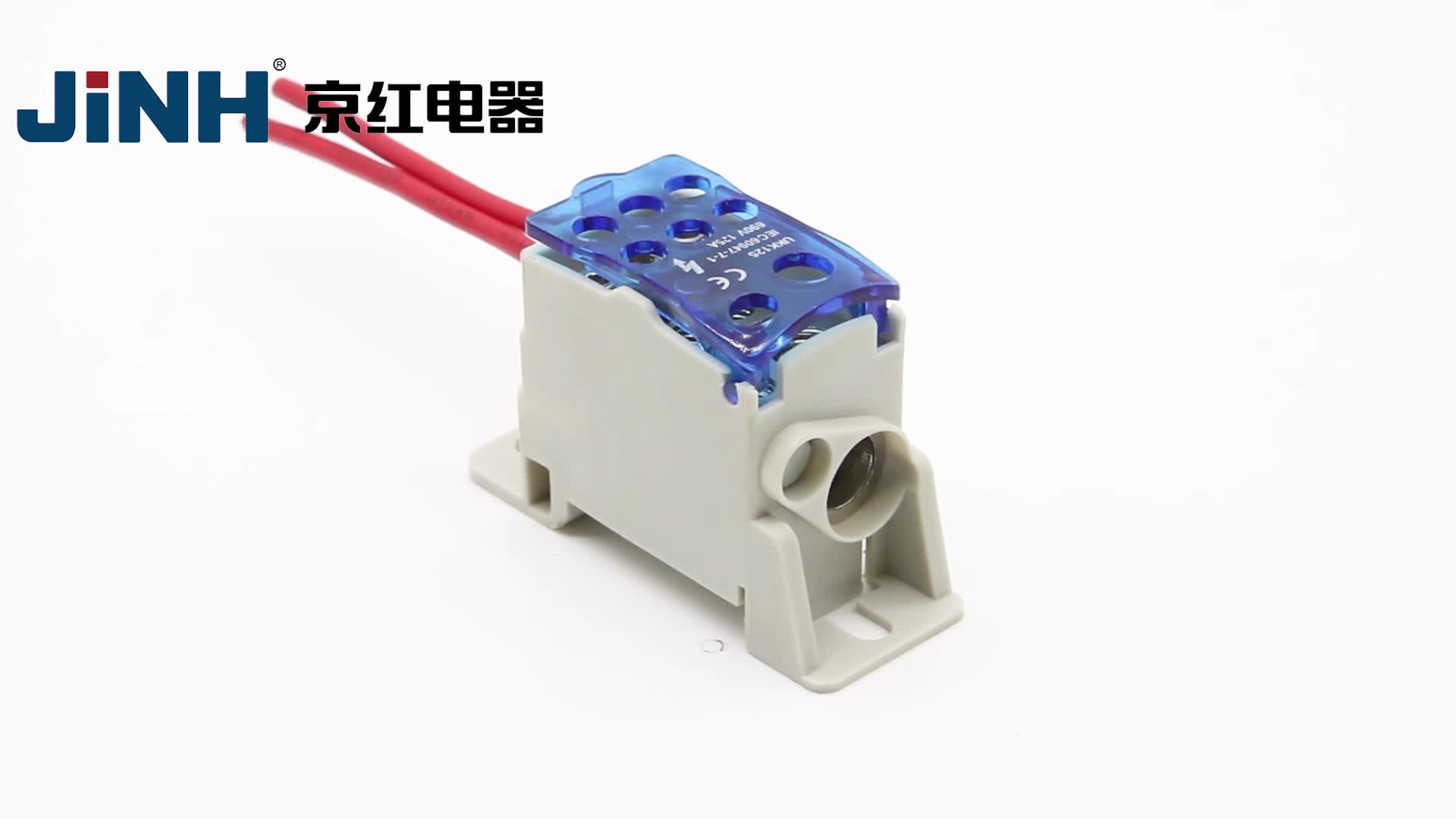 Power Distribution Terminal Block Din Rail Distribution Block Ukk 80a