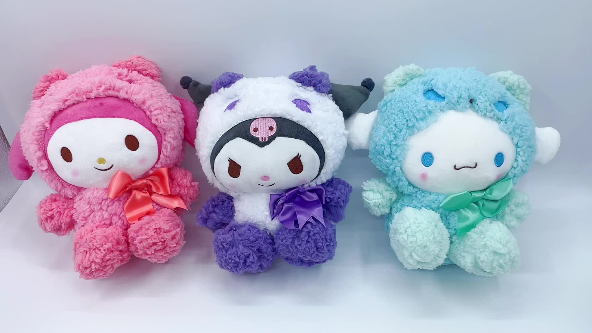 Wholesale Sanrio Plushies 30cm Cute Kt Kuromi Melody Toys Stuffed Pp