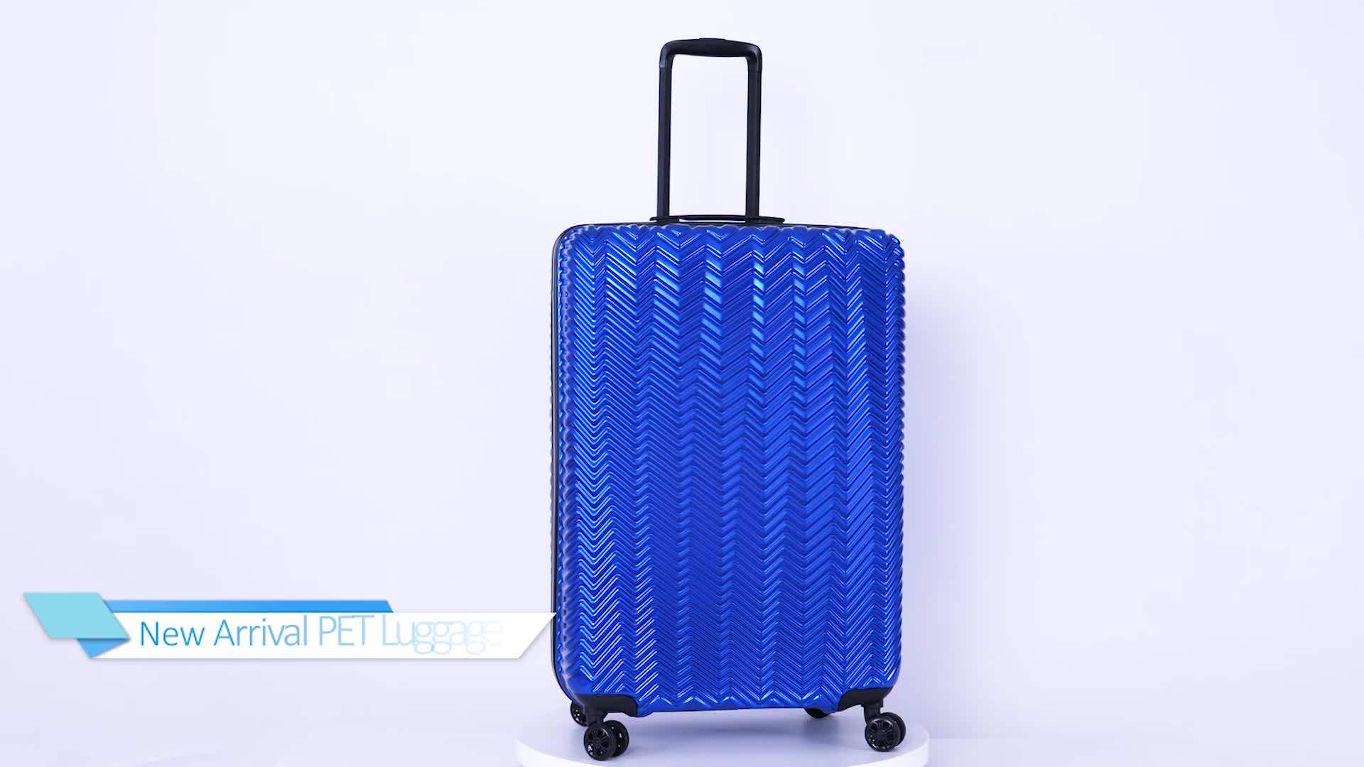 New Style Ecofriendly Material Pet Luggage Suitcase With Tsa Lock