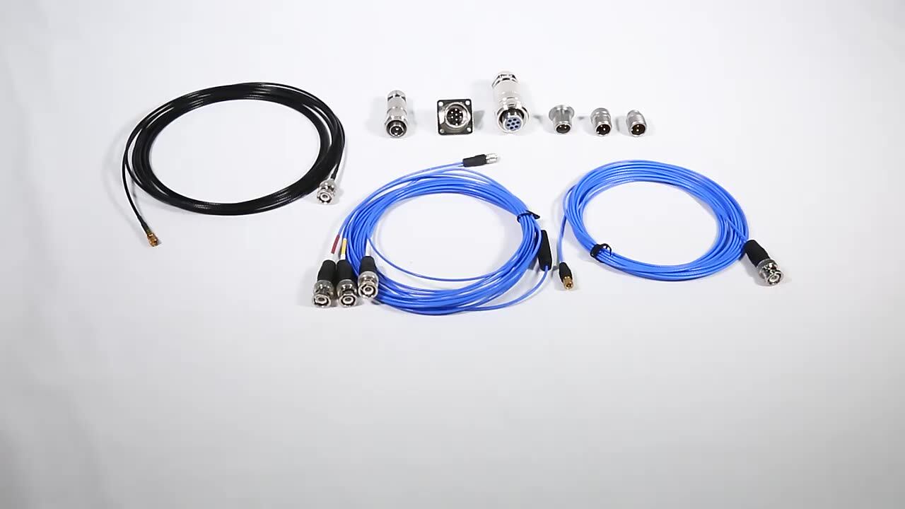 1/4-28 UNF 4 Pin Cable End into Splitter 3 BNC Coaxial Wires