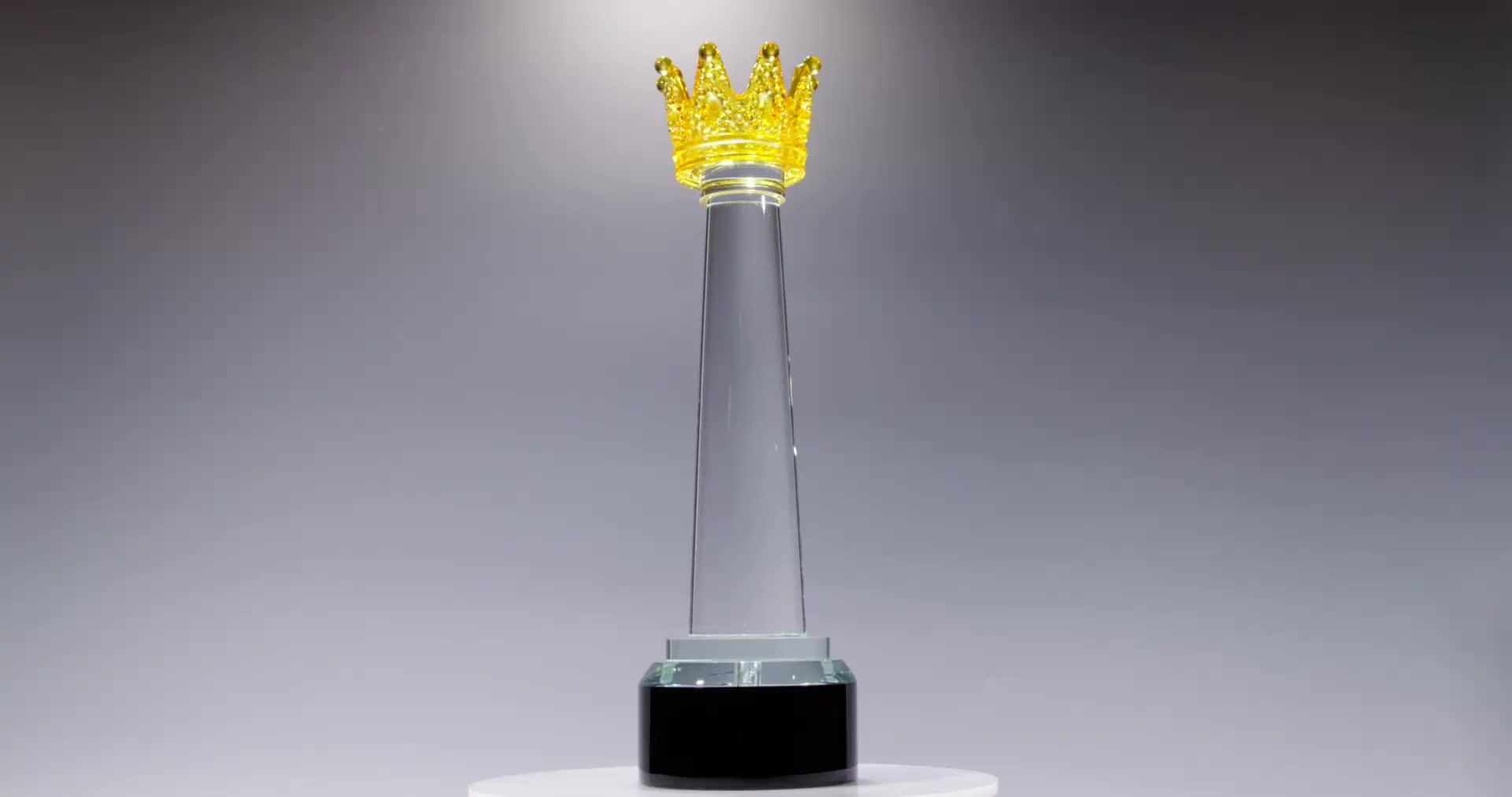 Customize Modern Crystal Crown Trophy For Business Souvenir Buy Crown