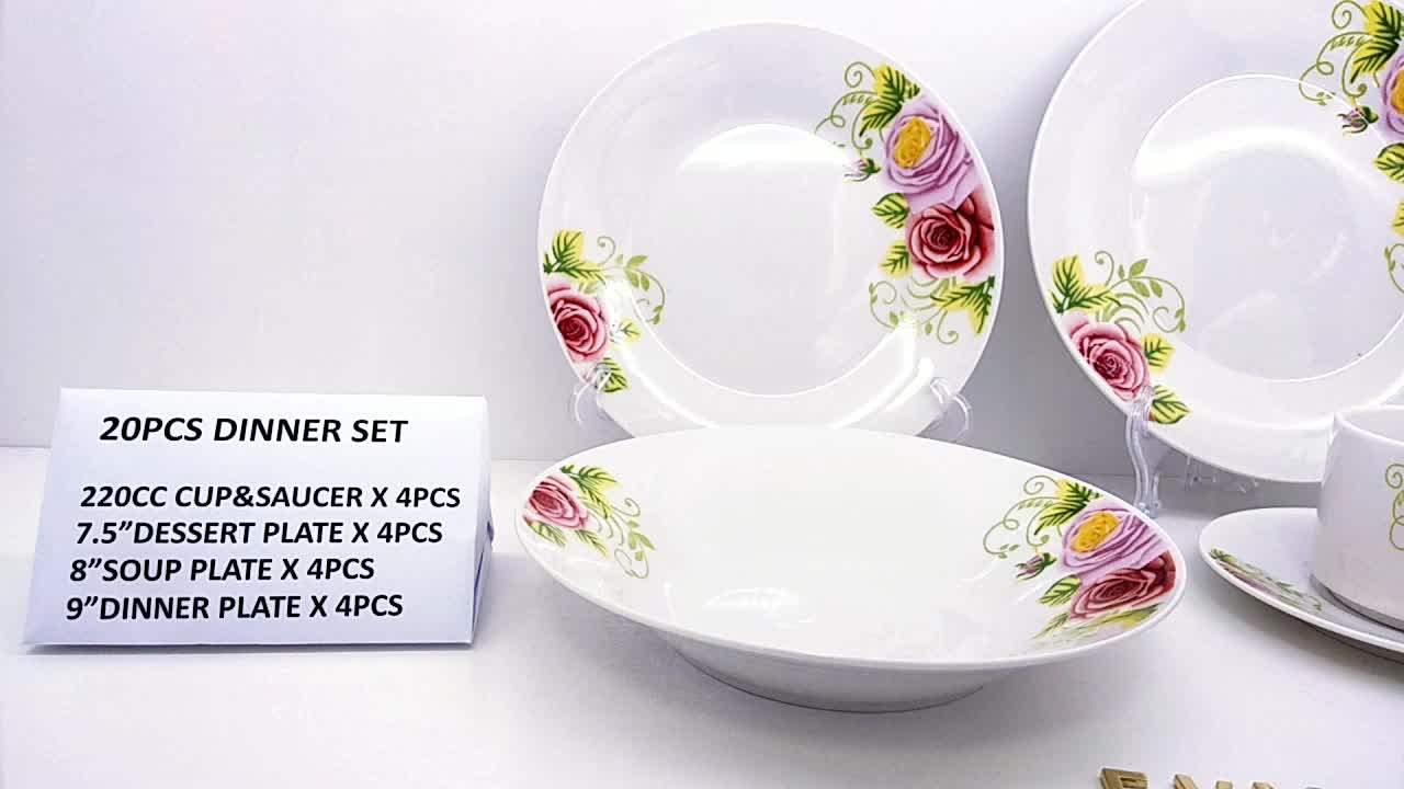 Wholesale Chinese 20pcs Porcelain Dinnerware Set Buy Porcelain