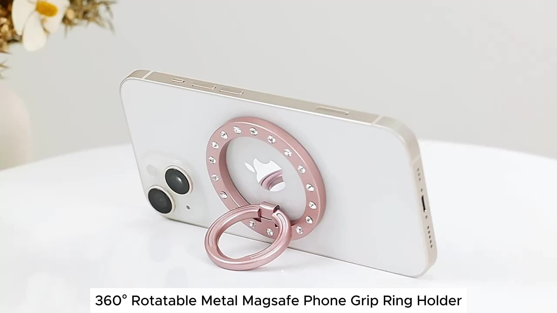 Yapears 360 Rotatable Finger Phone Grip Custom Metal Ring