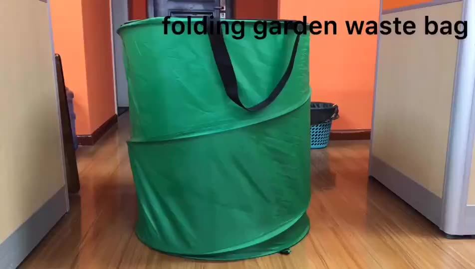 60l Garden Waterproof Pop Up Leaf Bag,Yard Collector Waste Bag Of Full