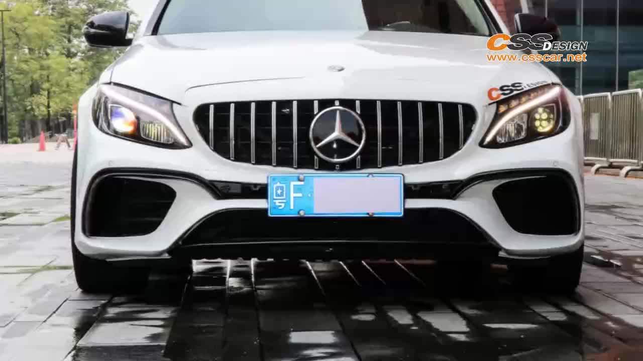 C65 Style Car Front Bumper Fenders For Mercedes Benz C Class W205 Car