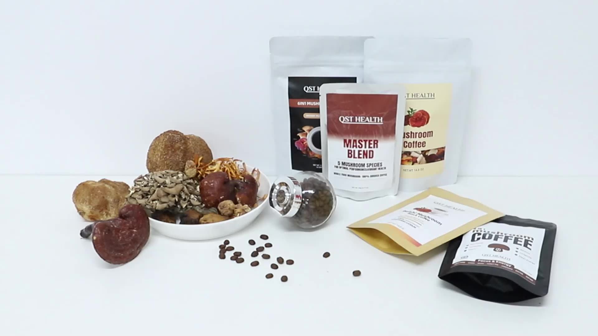 Arabic Instant Organic Mushroom Blend Coffee Powder Reishi Lions Mane