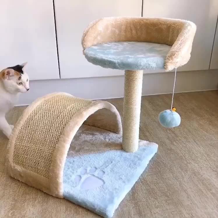 Small Cat Climbing Frame Jumping Platform Board Grinding Claw Sisal